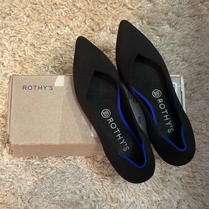 Rothy’s Black Pointed Toe Flats